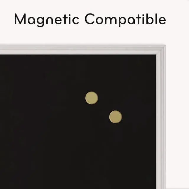 Alt view image 9 of 14 - Magnetic Chalkboard, 30 x 20 Inches, White D?cor Frame UBR2073U0001