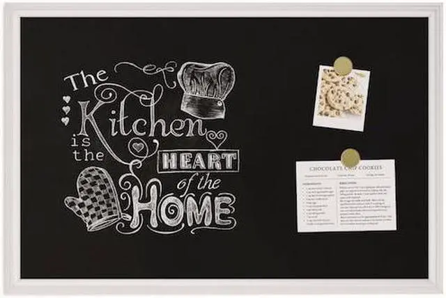 Alt view image 13 of 14 - Magnetic Chalkboard, 30 x 20 Inches, White D?cor Frame UBR2073U0001