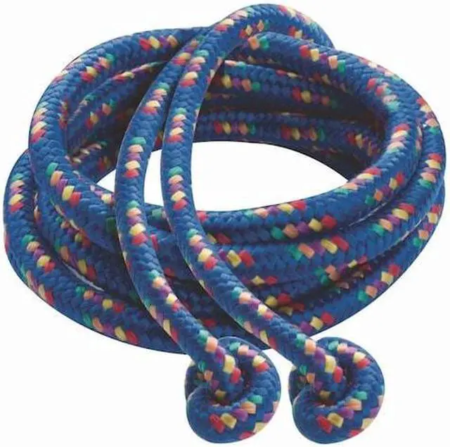 Alt view image 7 of 10 - Braided Nylon Jump Ropes, 8ft, 6 Assorted-Color Jump Ropes/Set CR8SET