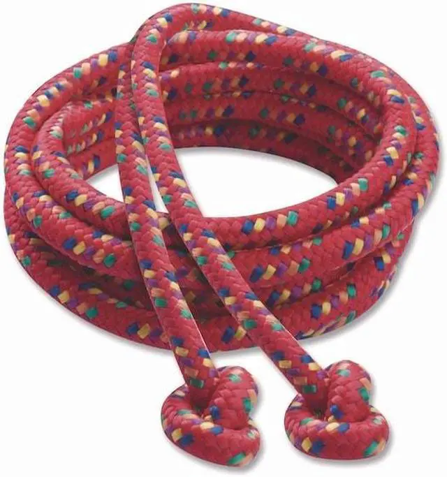 Alt view image 9 of 10 - Braided Nylon Jump Ropes, 8ft, 6 Assorted-Color Jump Ropes/Set CR8SET