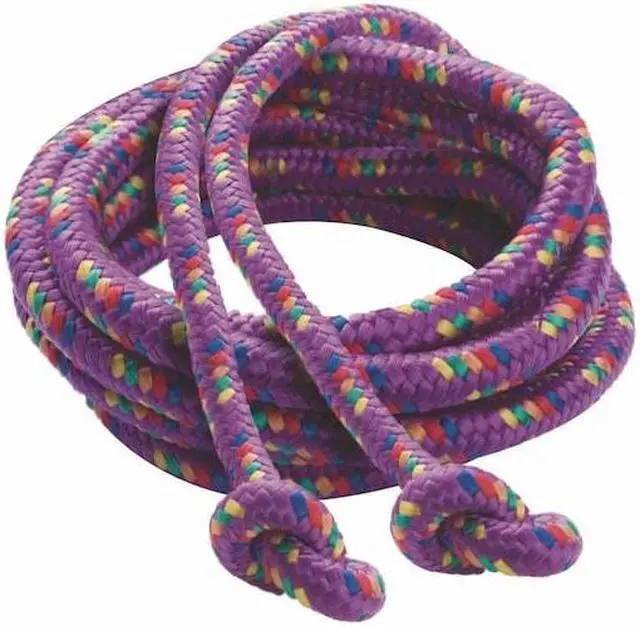 Alt view image 10 of 10 - Braided Nylon Jump Ropes, 8ft, 6 Assorted-Color Jump Ropes/Set CR8SET