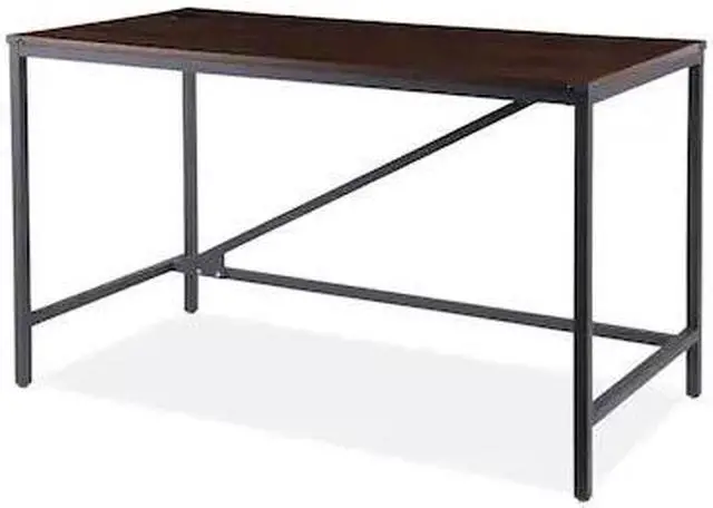 Alt view image 5 of 20 - Alera INDUSTRIAL SERIES TABLE DESK, 47.25W X 23.63D X 29.5H, MODERN WALNUT ALELTD4824WA