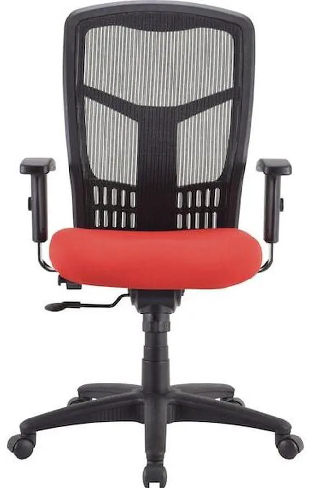 Alt view image 7 of 11 - Lorell Premium Seat - Red - Fabric - 1 Each