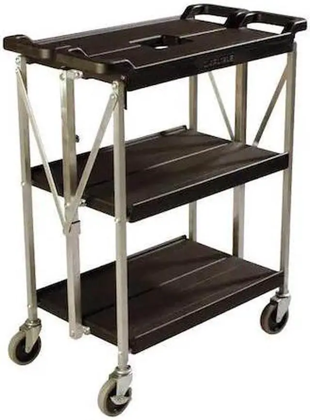Main image of ZORO SELECT SBC152103 Fold N Go Cart,Small,Black