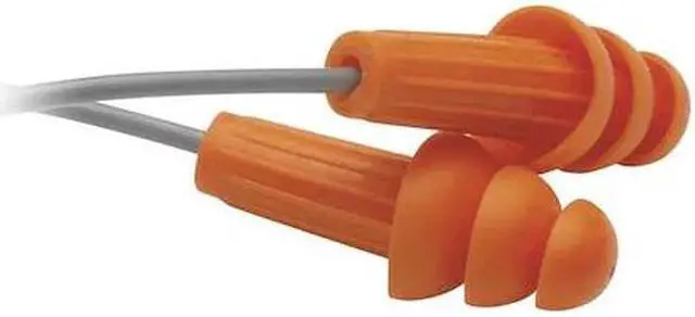 Main image of JACKSON SAFETY 67221 H20 Reusable Soft TPE Ear Plugs, Flanged Shape, 26 dB,