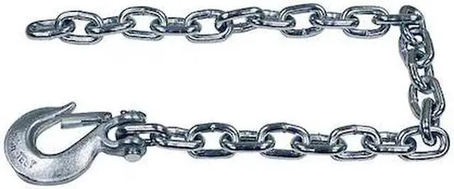 Alt view image 2 of 13 - BUYERS PRODUCTS 11275 Safety Chain,Silver,3/8" Sz,2-3/64"W