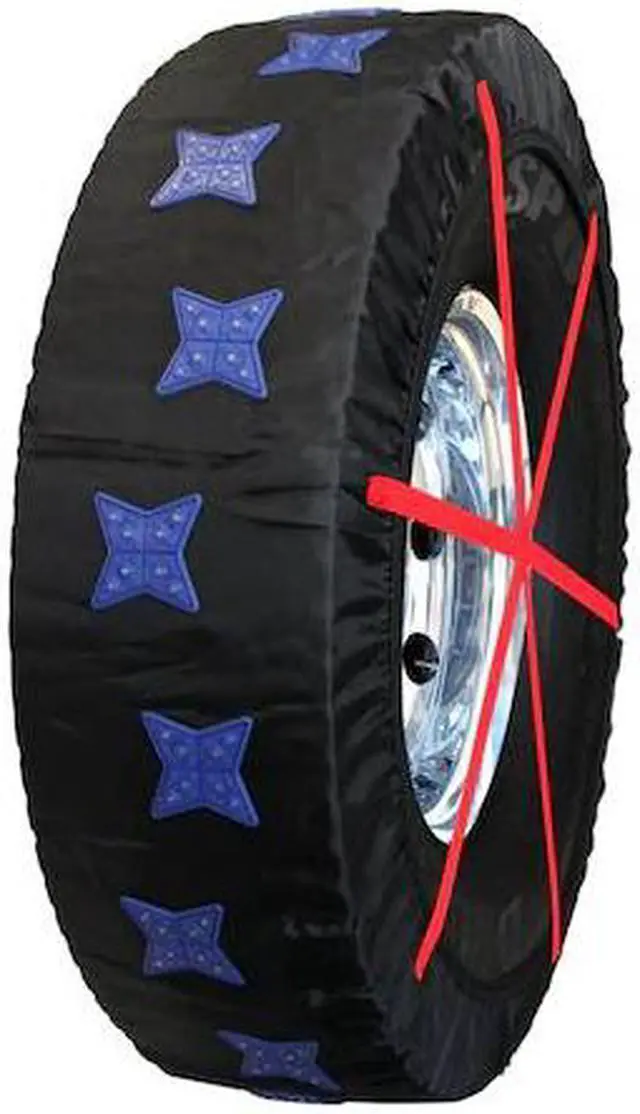 Alt view image 3 of 3 - SCC S100 HD SuperSox Tire Traction with Reinforced Studded Urethane Pads, Set of 2
