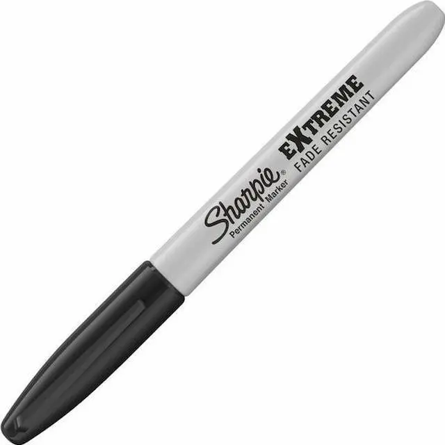 Alt view image 6 of 6 - SHARPIE 1927432 Permanent Marker, Fine Tip Black PK12