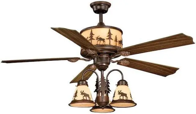 Alt view image 2 of 7 - VAXCEL FN56305BBZ Yellowstone 56" Ceiling Fan Bronze