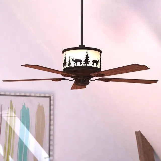 Alt view image 7 of 7 - VAXCEL FN56305BBZ Yellowstone 56" Ceiling Fan Bronze