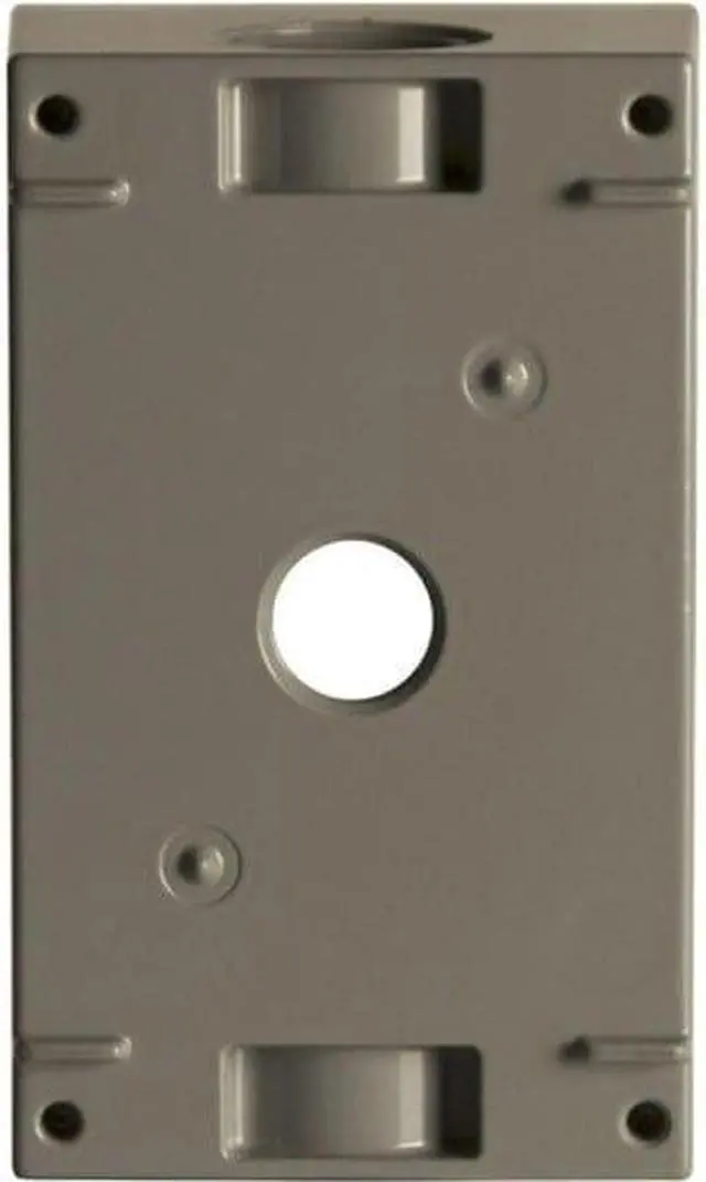Alt view image 6 of 6 - BELL OUTDOOR 5320-0 Weatherproof Electrical Box, 1 Gang, 1/2 in Hub Size, 3