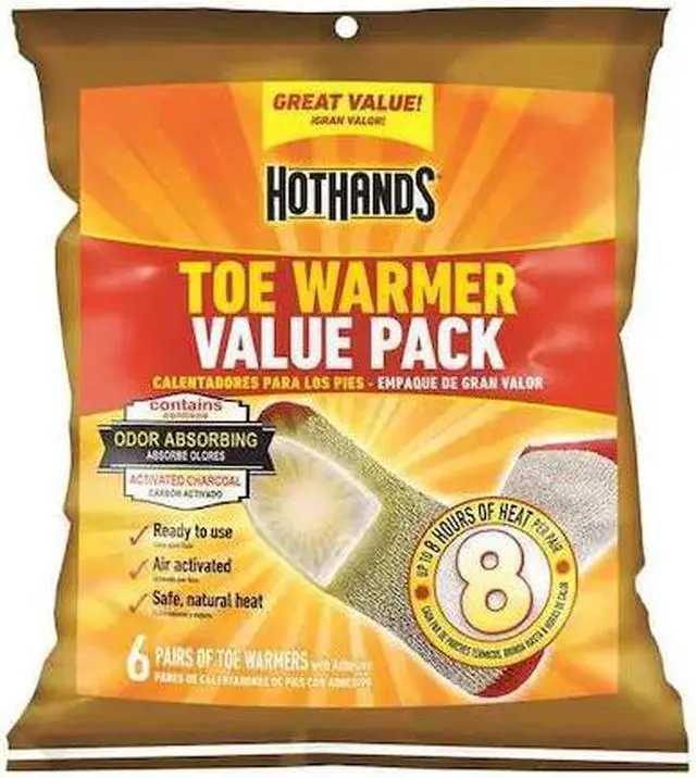 Main image of HOTHANDS TT6PRPK48 Toe Warmer,3-1/2in .x 2-3/4in.,PK6