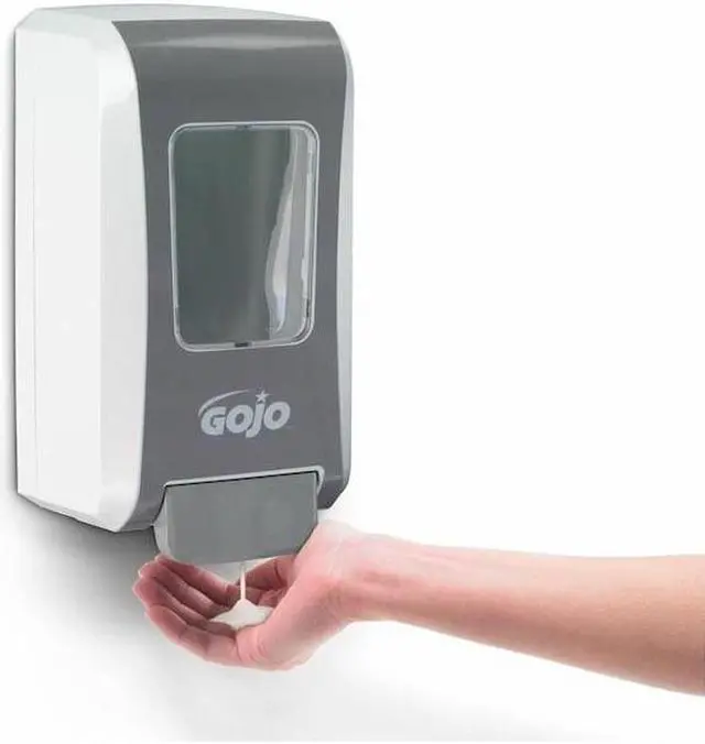 Alt view image 18 of 20 - FMX-20 2000mL Foam Soap Dispenser, Push-Style, White/Gray GOJO 5270-06