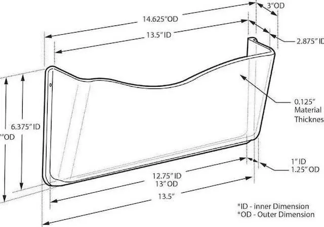Alt view image 5 of 6 - Azar Document Holders Clear Polystyrene 4/Pack AZA250025