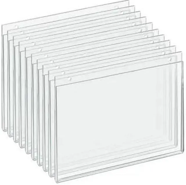 Main image of AZAR DISPLAYS 162715 Clear Acrylic Wall Hanging Frame 11" Wide x 8.5'' High-