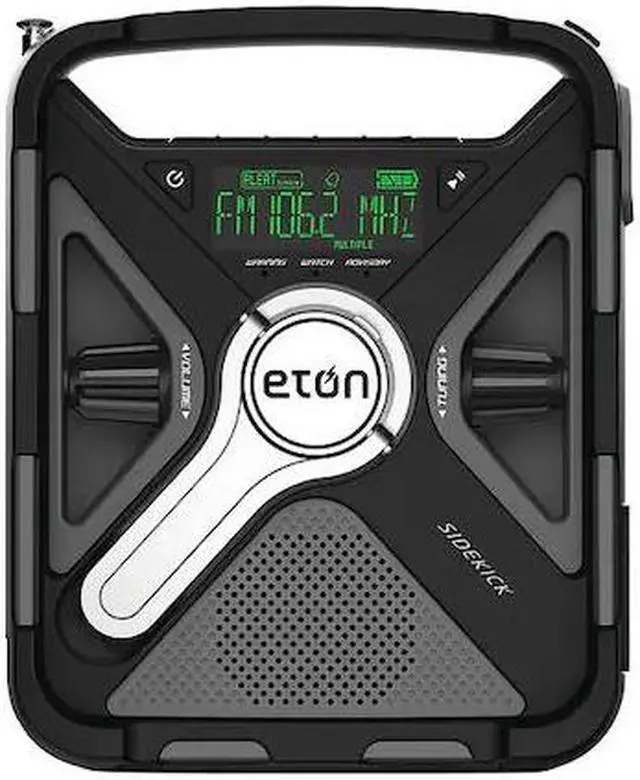 Alt view image 3 of 6 - eton ultimate camping am/fm/noaa radio with s.a.m.e technology, smartphone charging, bluetooth, giant ambient light and solar p