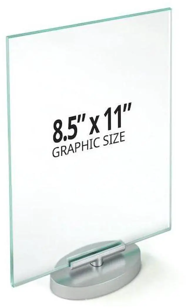 Alt view image 2 of 3 - AZAR DISPLAYS 252942 Two-Sided Revolving Acrylic Sign Holder Frame 8.5"W X