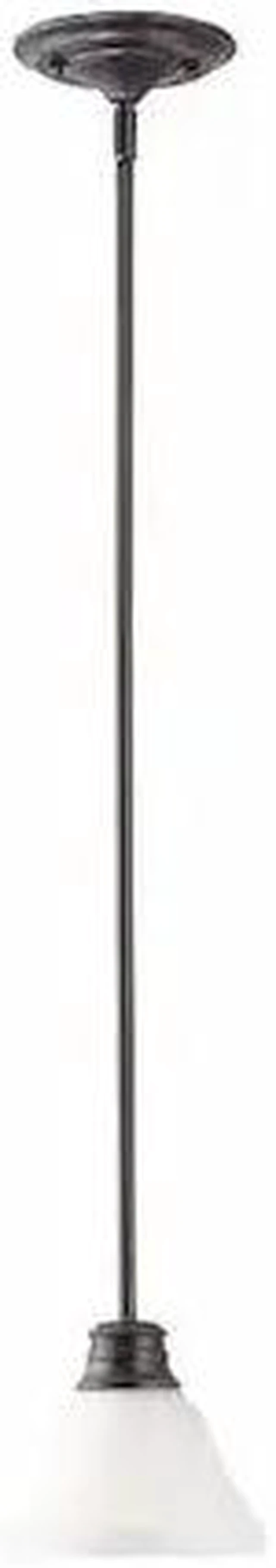 Main image of NUVO 60-3172 Empire 1 Light 7 in. Mini Pendant Frosted White Glass Brz