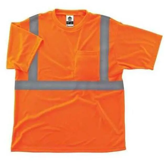 Main image of ERGODYNE 8289 Short Sleeve Hi-Vis Shirt, Class 2, Polyester Breathable Knit,