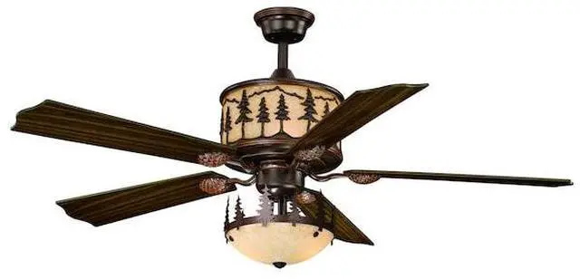 Alt view image 2 of 7 - VAXCEL F0011 Yosemite 56" Ceiling Fan Bronze