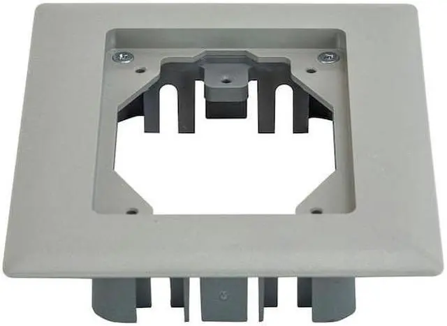 Alt view image 4 of 4 - HUBBELL WIRING DEVICE-KELLEMS PFBRFGY1 Floor Sub-Plate, Floor Box Type, 1 Gang,