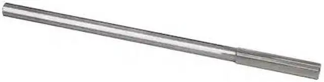 Alt view image 2 of 7 - Drill America DWRR Series Qualtech High-Speed Steel Chucking Reamer, Straight Flute, Round Shank, Uncoated (Bright) Finish, 9.5mm Size (Pack of 1)