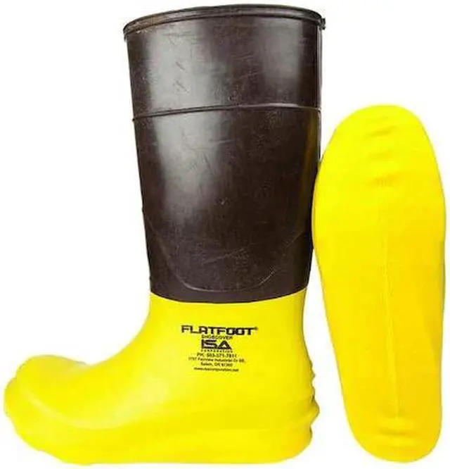 Main image of ISA SYLF100XXL Overshoes, Composite Toe, Rubber, 7 1/2 in Height, Slip On