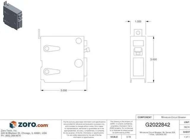 Alt view image 4 of 5 - SIEMENS B250 Miniature Circuit Breaker, BL Series, 50A, 2 Pole, 120/240V AC,