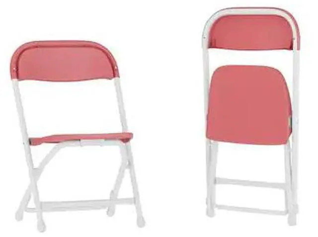 Alt view image 10 of 20 - Flash Furniture Plastic Kids Folding Chair Burgundy 2 Pieces (2YKIDBY)