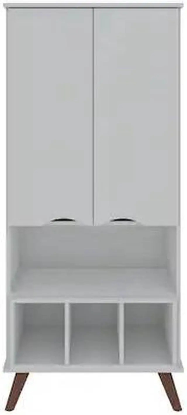 Main image of MANHATTAN COMFORT 14PMC1 Hampton 26.77 Display Cabinet, White