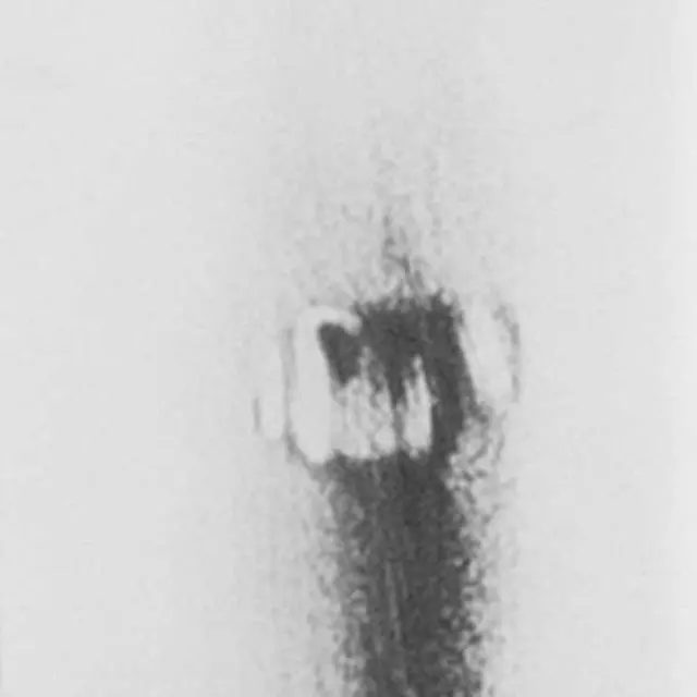 Alt view image 3 of 8 - Commercial Grade 30" High Backless Distressed White Metal Indoor-Outdoor Barstool