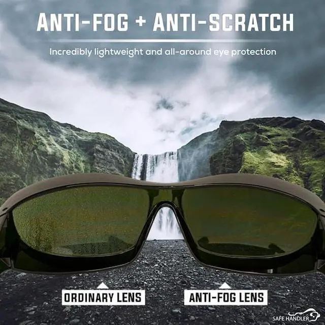Alt view image 4 of 7 - BISON LIFE SH-PRXSG-FCBK-MS14-IR5 PrimeX IR5, Welding Safety Glasses, Anti-Fog