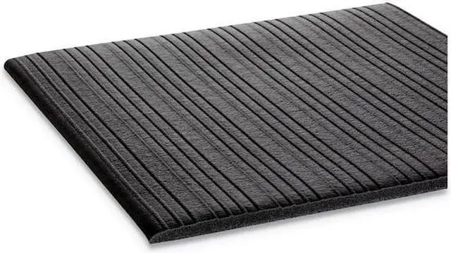Alt view image 10 of 10 - Crown Ribbed Vinyl Anti-Fatigue Mat 36 x 60 Black FL3660BK