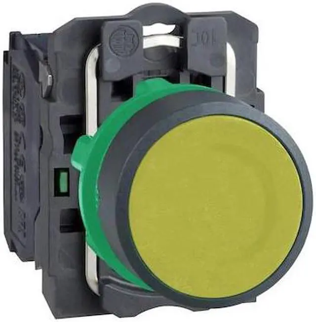 Main image of SCHNEIDER ELECTRIC XB5AA51 Flush Push Button Operator, 22 mm, 1NO, Yellow