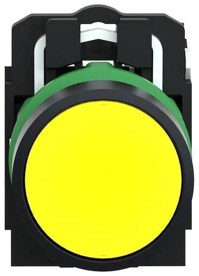 Alt view image 3 of 6 - SCHNEIDER ELECTRIC XB5AA51 Flush Push Button Operator, 22 mm, 1NO, Yellow