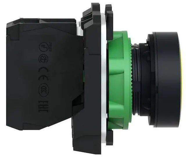 Alt view image 4 of 6 - SCHNEIDER ELECTRIC XB5AA51 Flush Push Button Operator, 22 mm, 1NO, Yellow