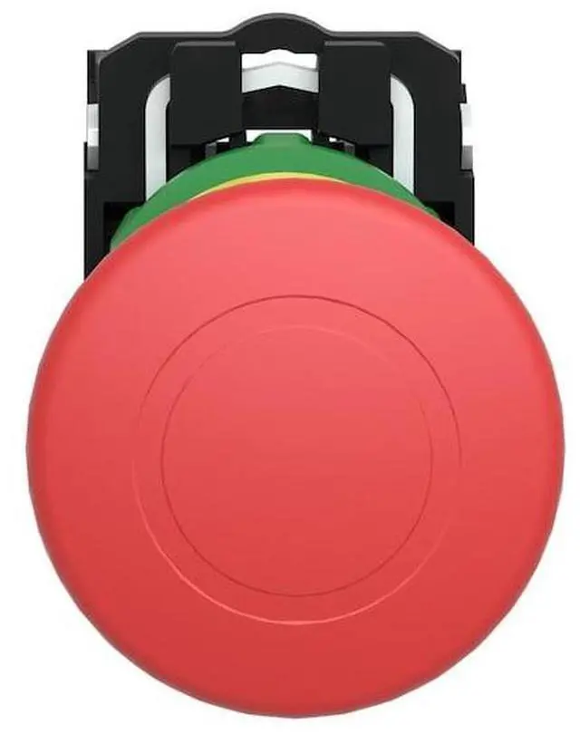 Alt view image 3 of 5 - SCHNEIDER ELECTRIC XB5AT845 Emergency Stop Push Button, 22 mm, 1NO/1NC, Red
