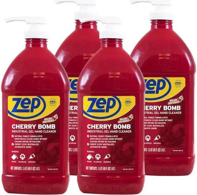 Alt view image 6 of 7 - ZEP R57116 Cherry Bomb Hand Cleaner, 48 oz.