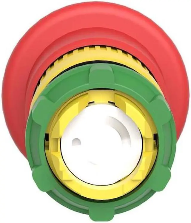 Alt view image 3 of 5 - SCHNEIDER ELECTRIC ZB5AT84TQ Emerg. Stop Push Button,Red,22mm