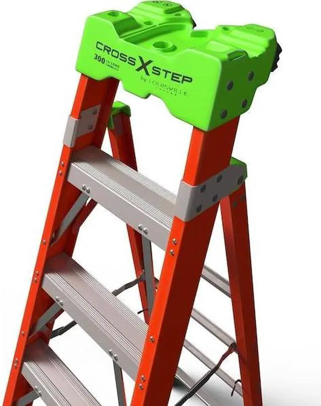 Alt view image 4 of 8 - LOUISVILLE FXS1504 4 ft. Fiberglass Stepladder