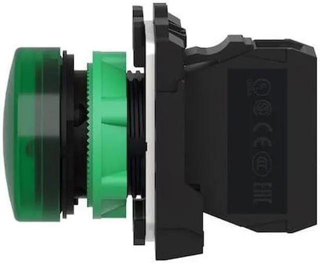 Alt view image 4 of 5 - Pilot Light, LED, Green, 22mm, 24VAC/DC