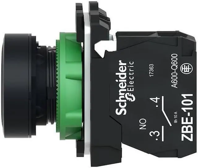 Alt view image 2 of 6 - SCHNEIDER ELECTRIC XB5AA21 Push Button Operator, 22 mm, 1NO, Black