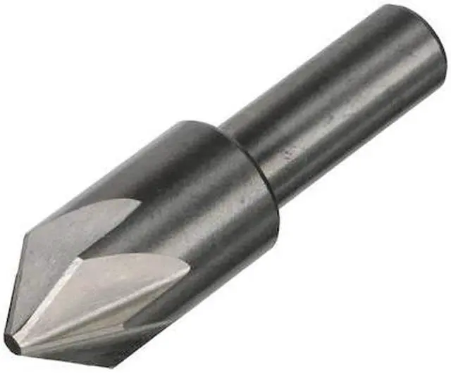Alt view image 2 of 6 - Drill America DEWCHAT Series High-Speed Steel Chatterless Countersink, 6 Flute, 1/2" Shank Diameter, 3/4" Size, 60 Degrees Angle (Pack of 1)