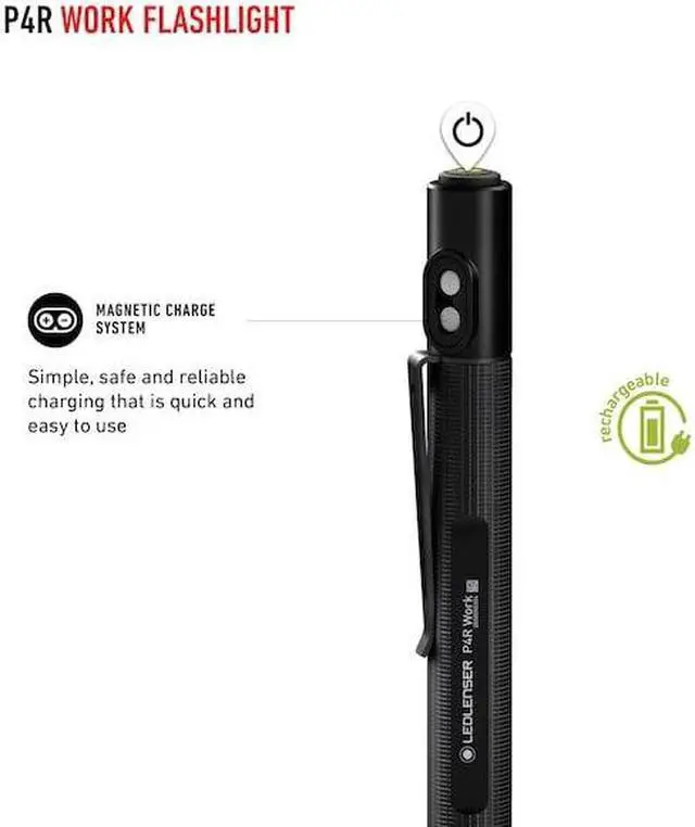 Alt view image 5 of 8 - LEDLENSER P4R Work Rechargeable LED Flashlight