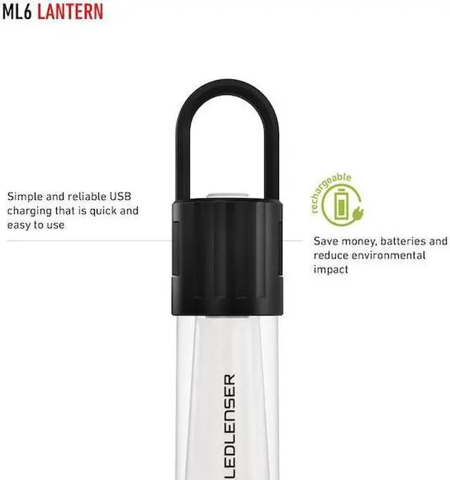 Alt view image 9 of 11 - LEDLENSER iA6R Outdoor Lantern, Rechargeable - Black & Yellow