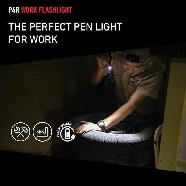 Alt view image 8 of 8 - LEDLENSER P4R Work Rechargeable LED Flashlight