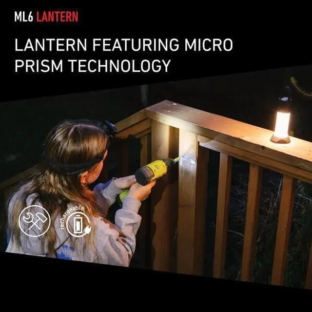Alt view image 8 of 11 - LEDLENSER iA6R Outdoor Lantern, Rechargeable - Black & Yellow
