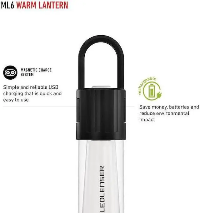 Alt view image 3 of 6 - Ledlenser 502084 ML6 Warm Rechargeable Outdoor Lantern - 750 Lumens