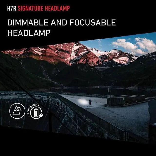 Alt view image 6 of 6 - Ledlenser 880508 H7R Signature Rechargeable Headlamp - 1200 Lumens