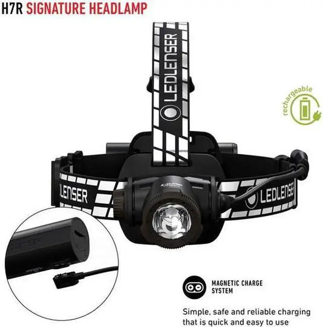 Alt view image 4 of 6 - Ledlenser 880508 H7R Signature Rechargeable Headlamp - 1200 Lumens